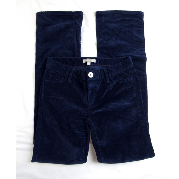 Banana Republic Pants - Banana Republic Pants Navy Blue Corduroy Boot Cut Women's Size 25 Inseam 33
